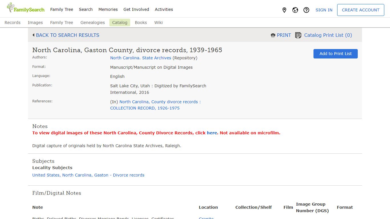 North Carolina, Gaston County, divorce records, 1939-1965 - FamilySearch